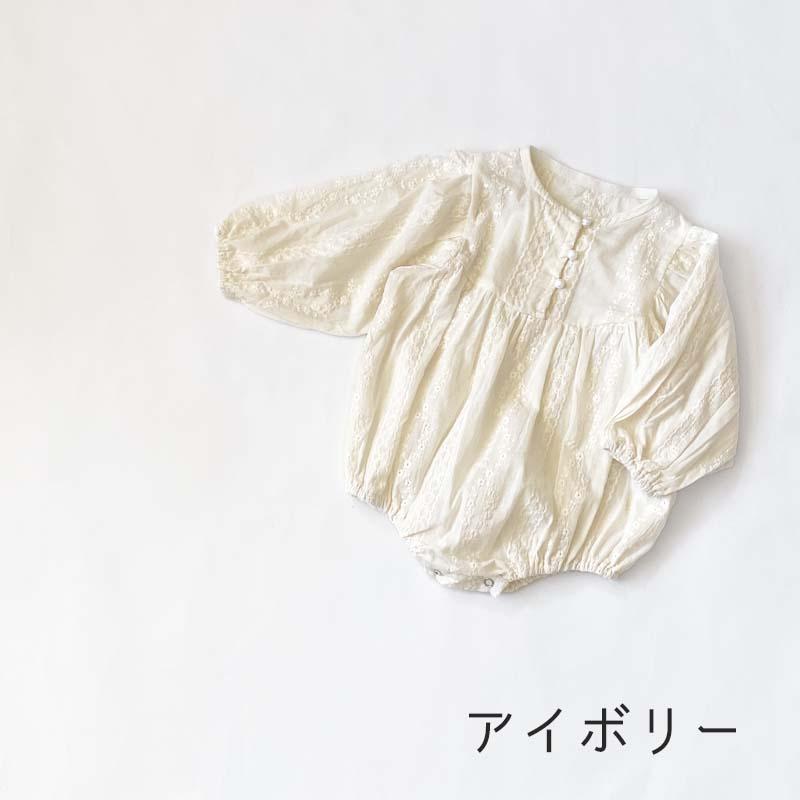 ベビー服 女の子 新生児 おしゃれ 秋 春  ロンパース 長袖 韓国 海外 刺繍 花柄 セレモニー 出産祝い ギフト プレゼント 孫 |  | 14