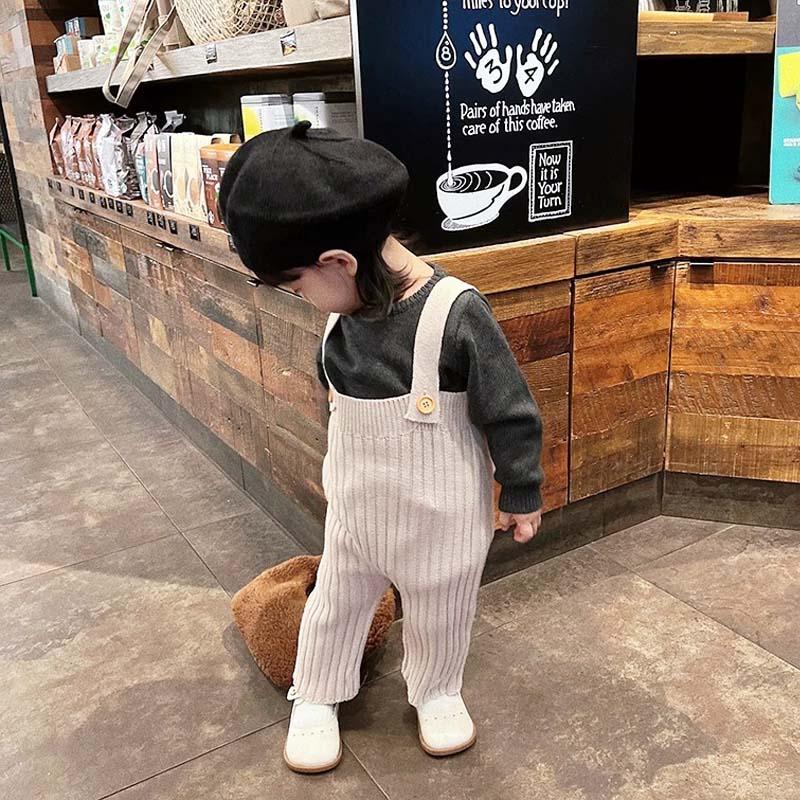 ベビー服 サロペット ニット 女の子 男の子 タイツ 80 90 おしゃれ