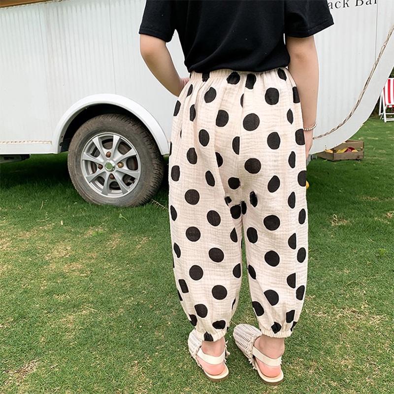 サルエルパンツ キッズ 子供 子供服 ドット パンツ ズボン 女の子