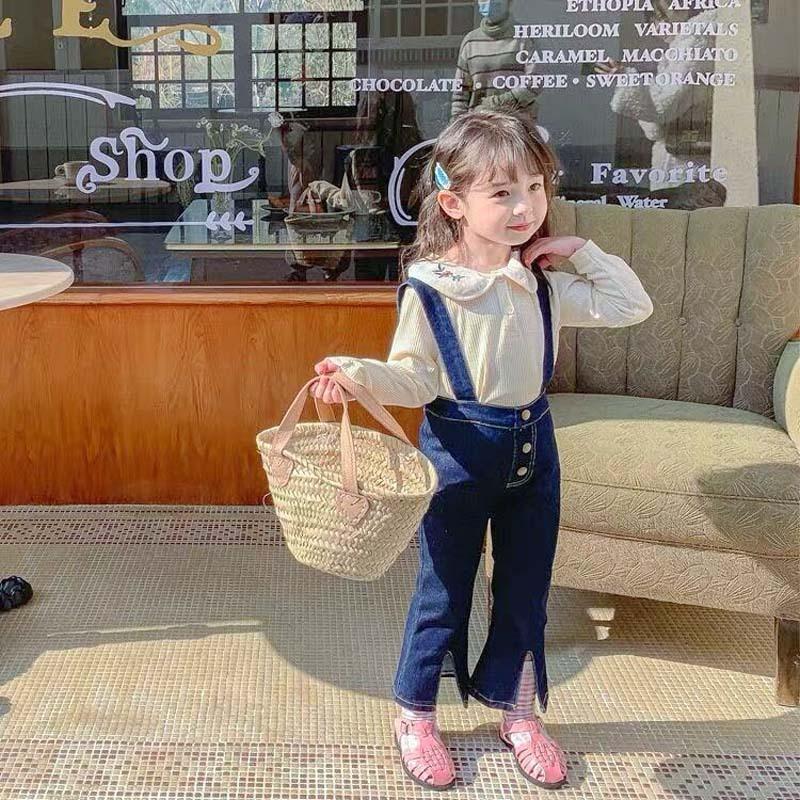 キッズ パンツ ボトム 女の子 フレアパンツ デニム ジーンズ ガールズ