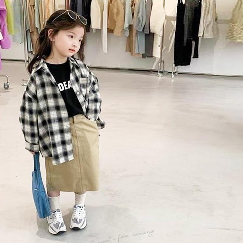 デニムスカート キッズ スカート 子供 韓国子供服 ロングスカート
