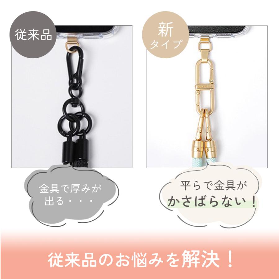 ストラップホルダー スマホ ステンレス 回転 携帯 iPhone アイフェイス iface 丈夫 金属 挟む ショルダー 軽量 Android |  | 09