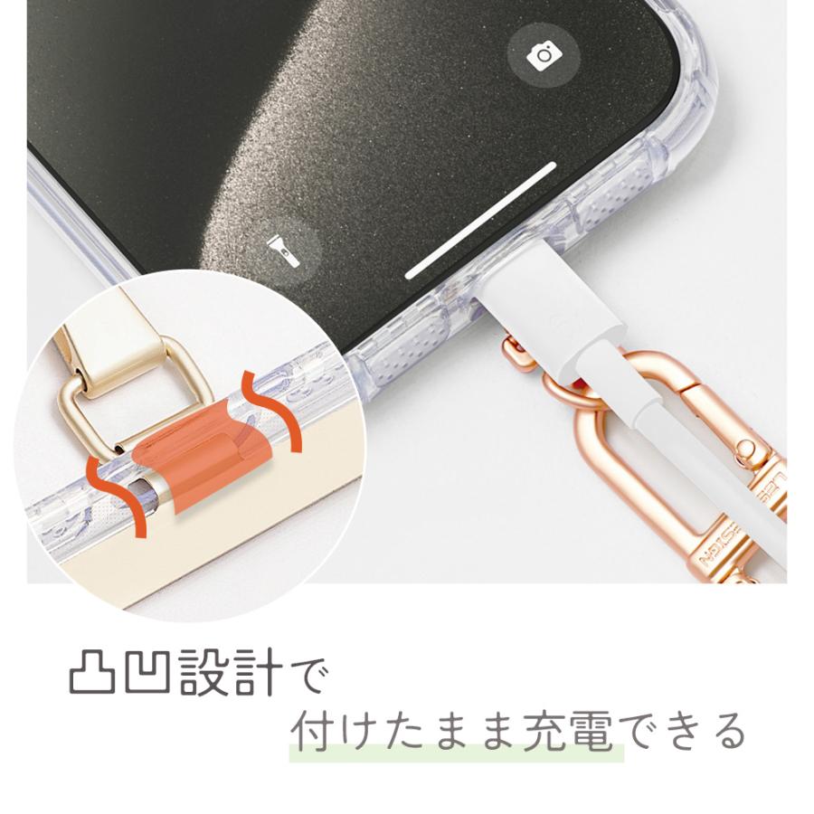 ストラップホルダー スマホ ステンレス 回転 携帯 iPhone アイフェイス iface 丈夫 金属 挟む ショルダー 軽量 Android |  | 12