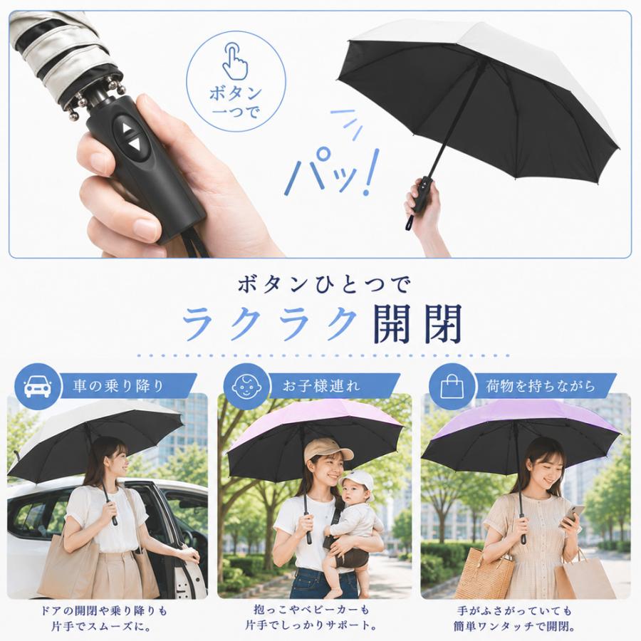 日傘 完全遮光 折りたたみ メンズ 軽量 子供 自動開閉 晴雨兼用 遮熱 大きめ キッズ ワンタッチ ゴルフ |  | 14