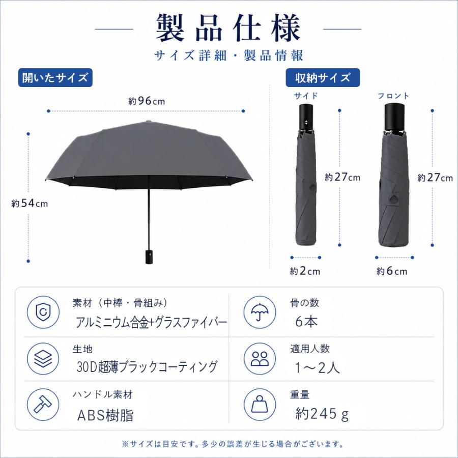 日傘 完全遮光 折りたたみ メンズ 軽量 子供 自動開閉 晴雨兼用 遮熱 大きめ キッズ ワンタッチ ゴルフ |  | 20