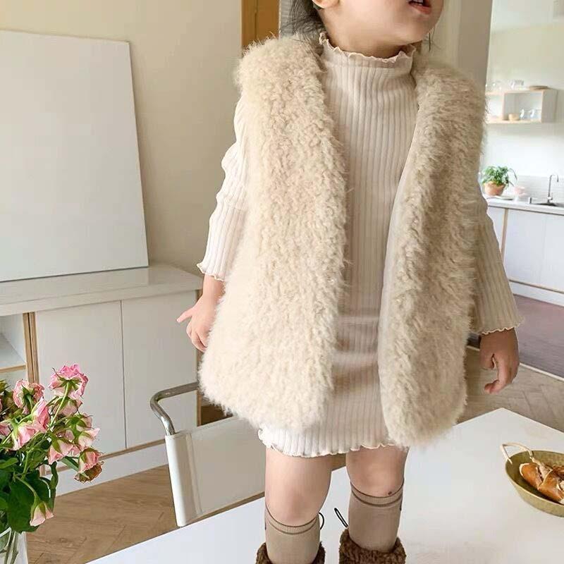 アウター フェイク ファーベスト ジレ 厚手 可愛い ノースリーブ 