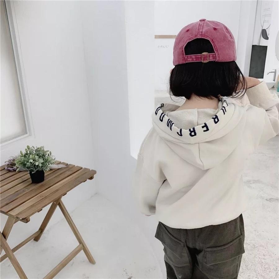 ロゴデザインパーカー アイボリー【803】 : 男の子フォーマルや韓国