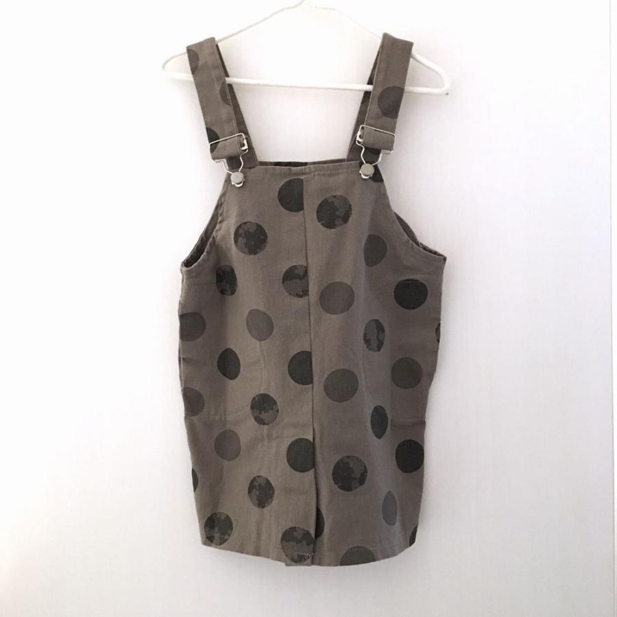 ポルカドット柄ジャンパースカート グレー【804】 : 男の子フォーマル