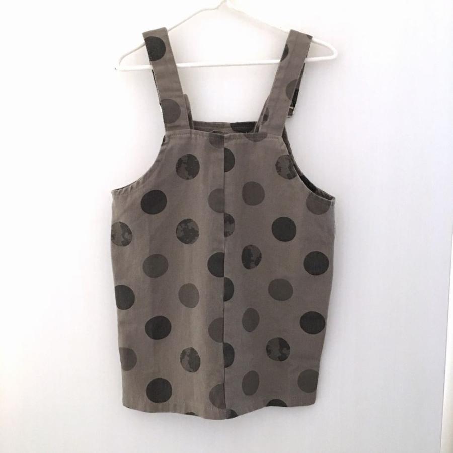 ポルカドット柄ジャンパースカート グレー【804】 : 男の子フォーマル