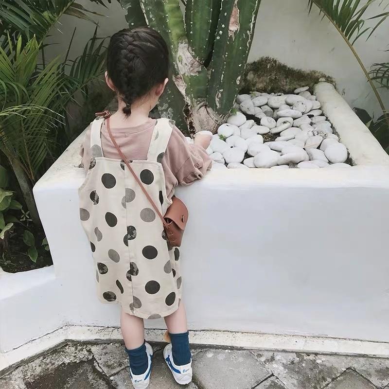 ポルカドット柄ジャンパースカート ベージュ【804】 : 男の子