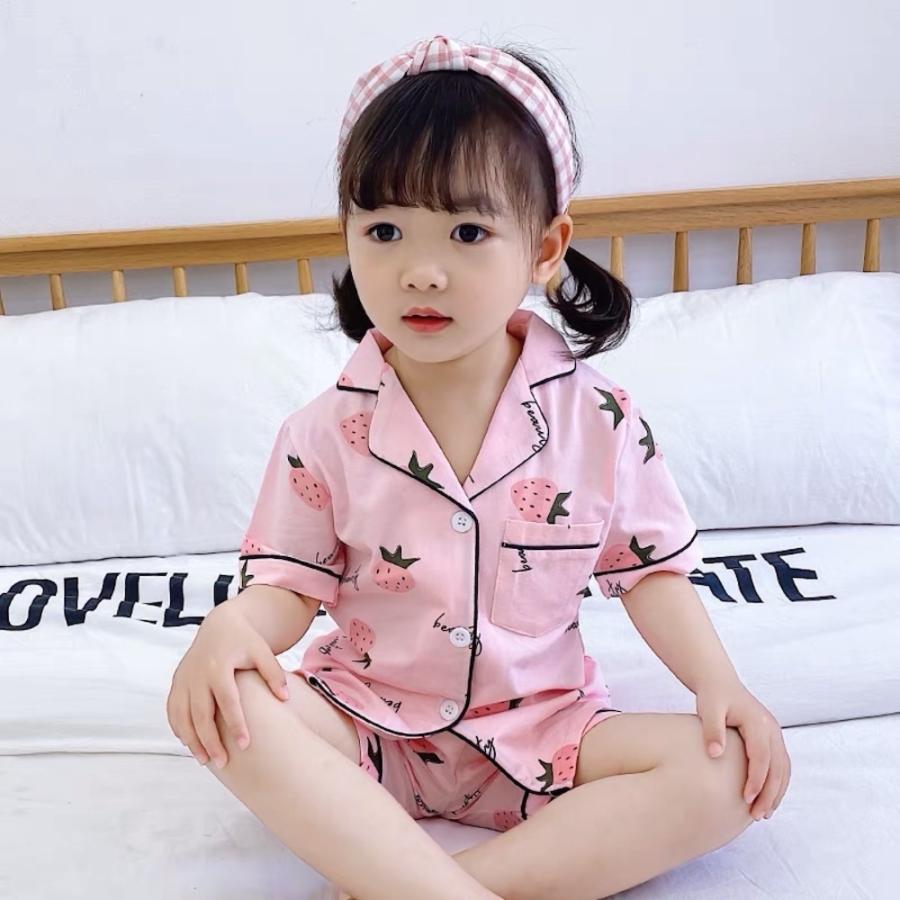 キッズパジャマ　さくらんぼ柄　韓国子供服