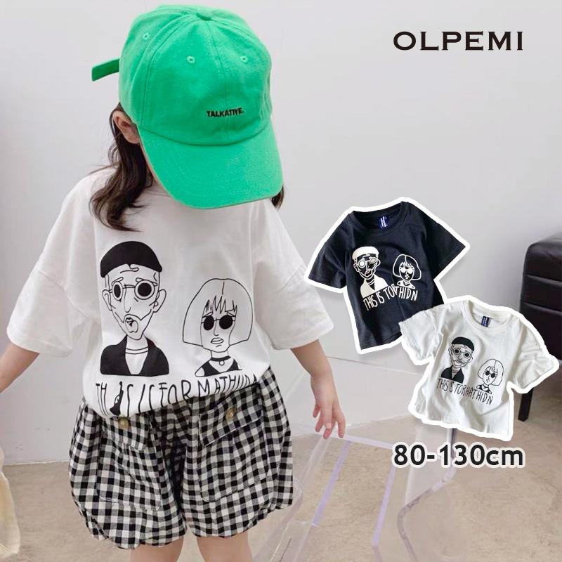 キッズ Tシャツ おしゃれ 韓国子供服 女の子 男の子 子ども服 80 90 100 110 1 130 レオンtシャツ T124 T124 インポート 韓国子供服のolpemi 通販 Yahoo ショッピング