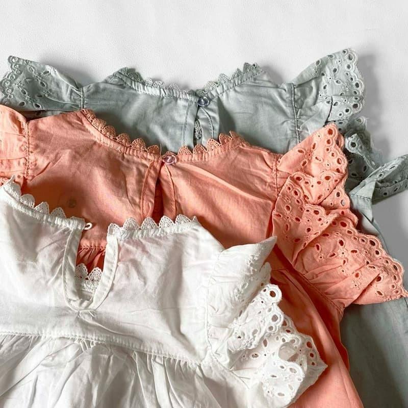 キッズ トップス おしゃれ 韓国子供服 ブラウス レース かわいい