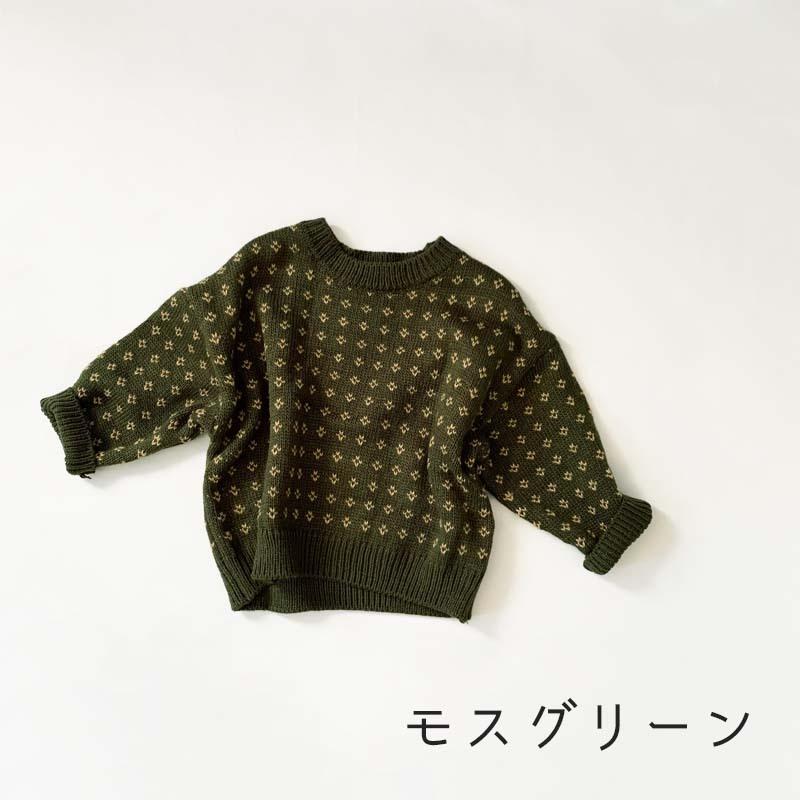 キッズ ニット セーター 韓国 子供服 男の子 女の子 長袖 秋冬