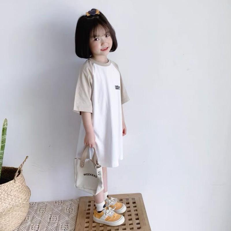 Tシャツ ワンピース キッズ 女の子 綿100％ 半袖 子供 チュニック  