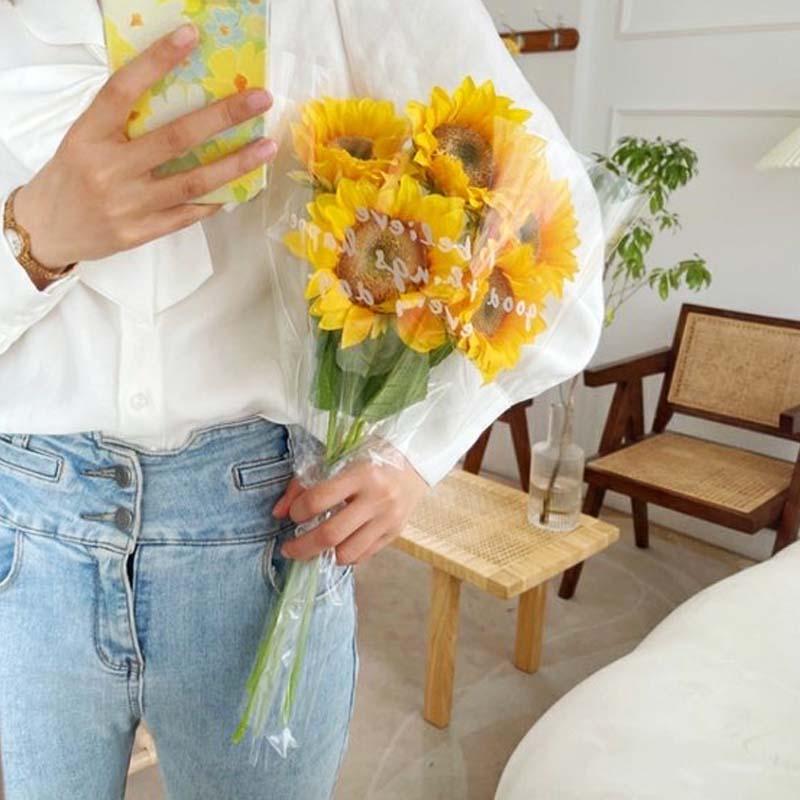 造花 インテリア フェイクフラワー ひまわり 夏 花束 玄関 ブーケ