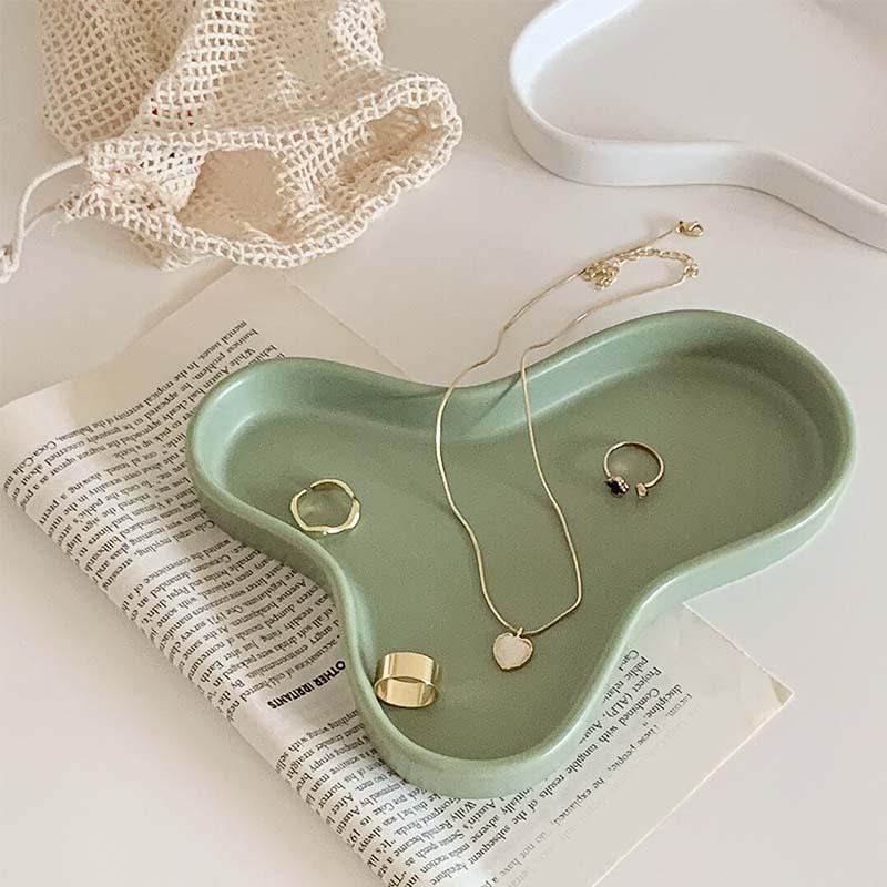 ティファニーオーバルキー小皿/インテリアトレー