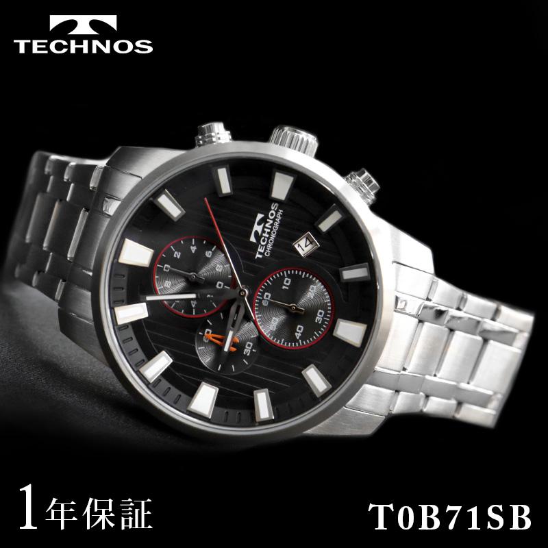TECHNOS（テクノス） メンズ 男性 アナログ 腕時計 クロノグラフ 