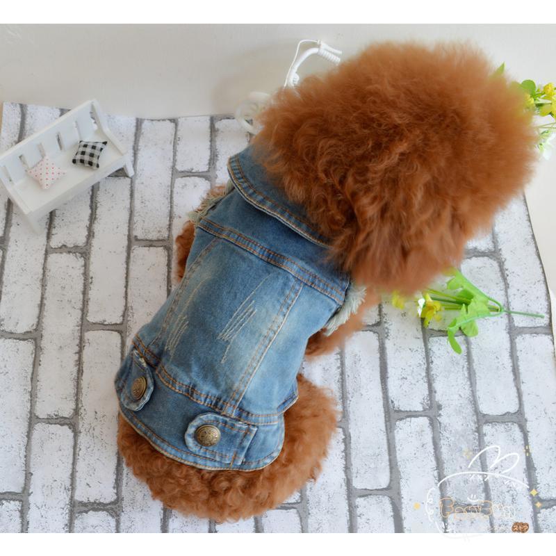 犬服 ペット服 ドッグウエア  ペットウエア 犬 愛犬 ペット ペット用品 デニム ベスト  小型犬 中型犬 お散歩 お出掛け  おしゃれ プレゼント｜ols｜04