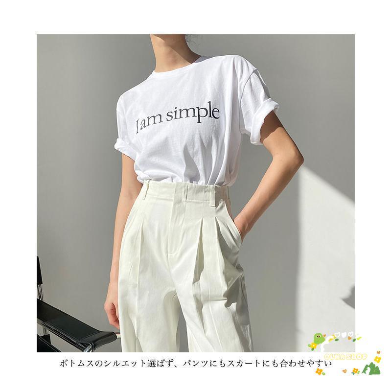 半袖Tシャツ レディース 白t 夏 半袖 プリントTシャツ オーバー 半袖Tシャツ レディース 白t 夏 半袖 プリントTシャツ オーバー