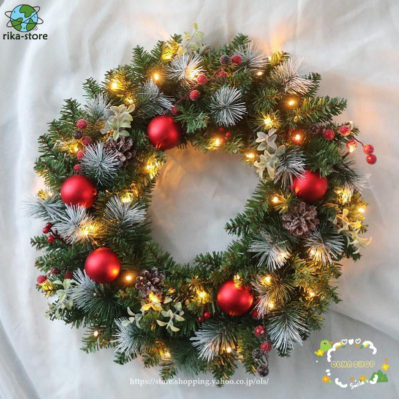 クリスマスリースハロウィンリースワインコットン