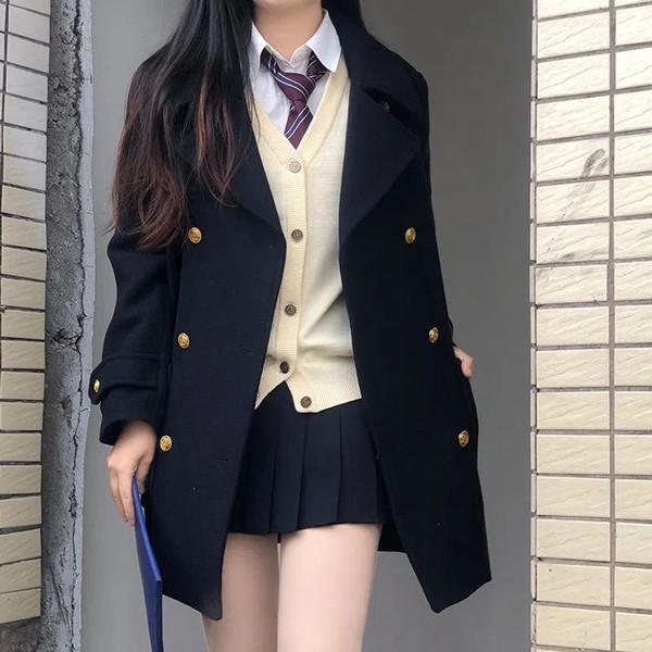 ショート丈コート レディース スーツジャケット 長袖学生制服 冬 ショート丈コート レディース スーツジャケット 長袖学生制服 冬