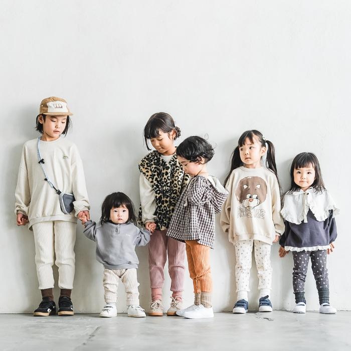 ニーズレギンス リブタイツ 韓国子供服 リブストレッチ レギンス 