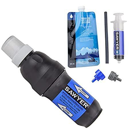 Sawyer 代引き不可 Products SP137 直営店に限定 Squeeze Water Filtration Straw＿並行輸入品 Pouch with One System