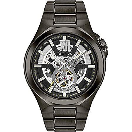 新品?正規品  特別価格Bulova Men's Automatic Black 98A179好評販売中 腕時計