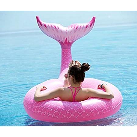 【逸品】 Giant 特別価格Jasonwell Inflatable 好評販売中 Summer Valves Fast with Float Pool Tail Mermaid その他おもちゃ