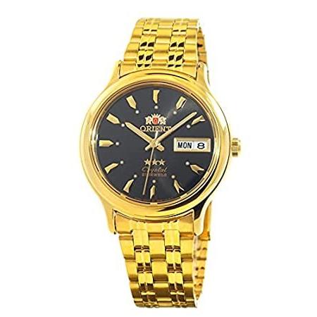 【公式ショップ】 特別価格Orient TriStar AB05004B好評販売中 Watch Gold Dial Black Automatic Classical Mens 腕時計