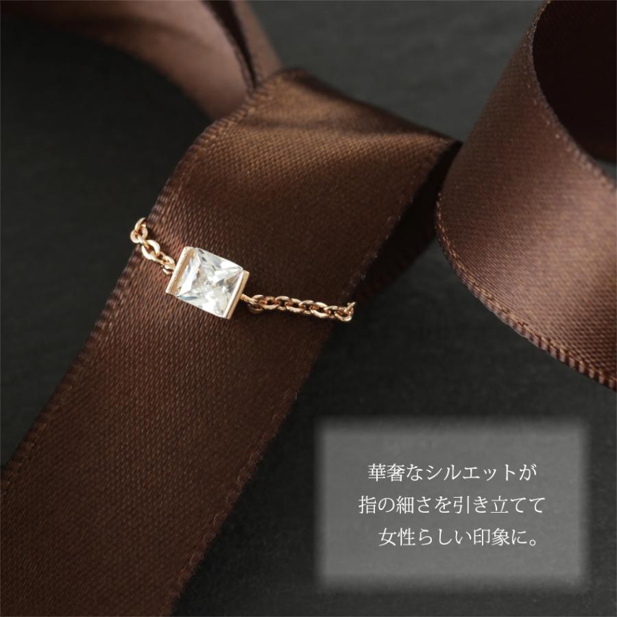 チェーンリング 指輪 ピンキーリング ファランジリング レディース