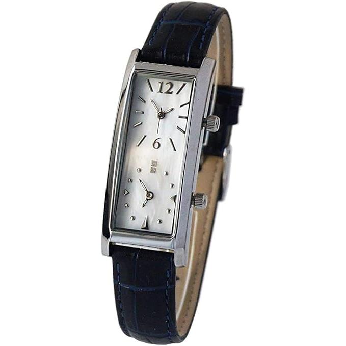 グランドール]GRANDEUR レディースデュアルタイム腕時計 限定クロコ調  