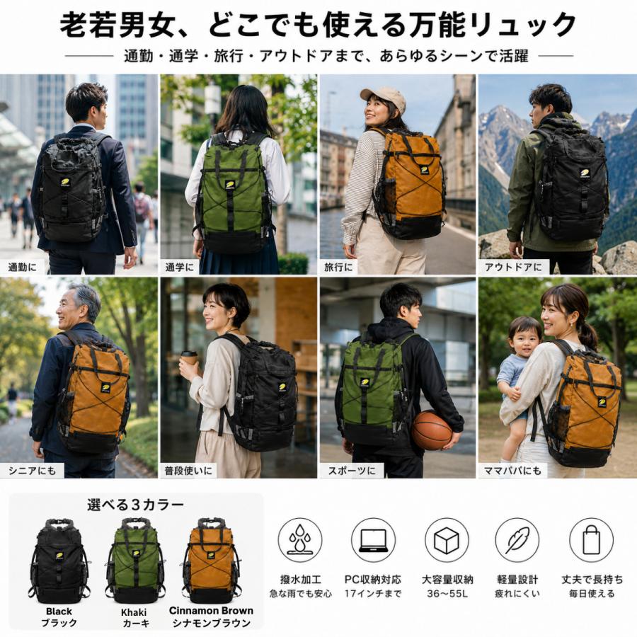 リュック 通学 軽量 ディース 50代 デイパック バックパック 大容量