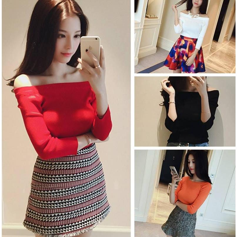 オフショルニット ニット セーター オフショル オフショルダー すっきりシルエット シンプル 着回し 大人カジュアル レディース レディースファッション カジ Guvb Olulu 通販 Yahoo ショッピング