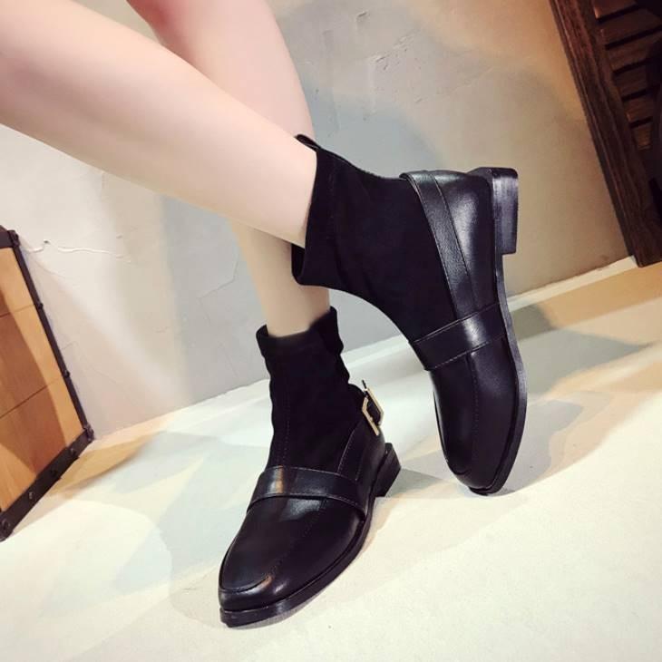 ブロックヒール ローファー ソックスシューズ ローファー風 シューズ レディース靴 レディースシューズ 靴 くつ シューズ レディース レディースファッション Gv4a Olulu 通販 Yahoo ショッピング