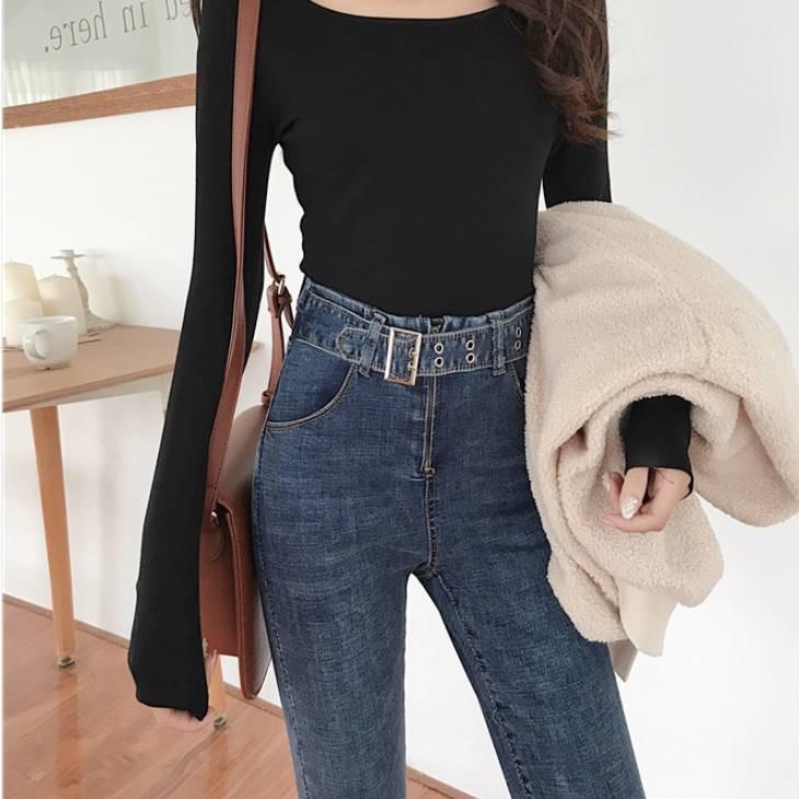 黒スキニー レディース スキニージーンズ レギンス ベルト付き 黒 ブラック パンツ ストレッチ 伸びる ズボン ボトムス 着回し 大人カジュアル レディース レ Gvbh Olulu 通販 Yahoo ショッピング