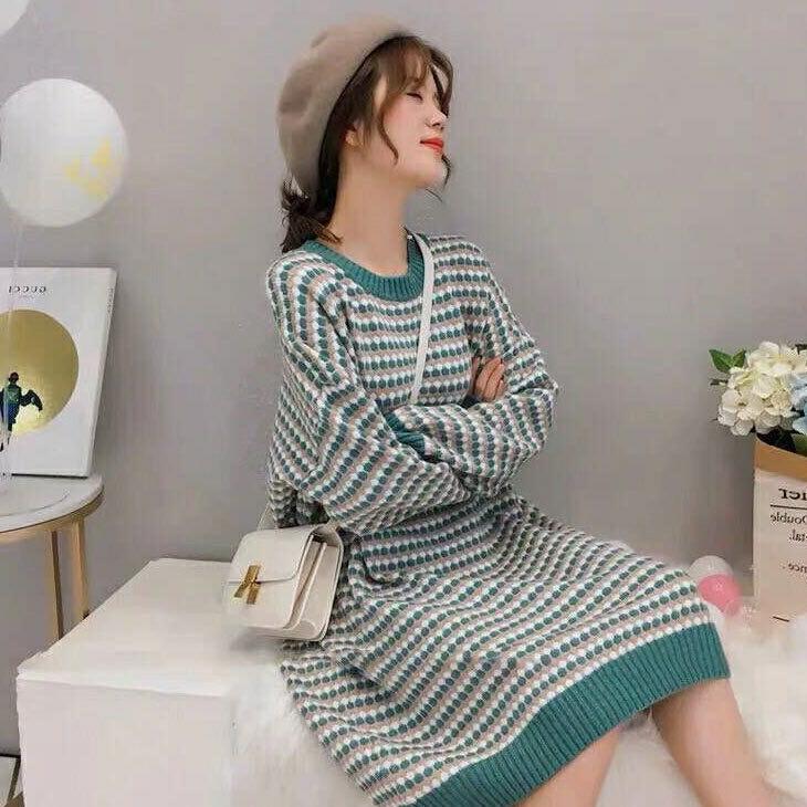 ワンピース ボーダー柄 ボーダーワンピース ボーダー ニットワンピース マルチカラー 大きいサイズ 着回し ミニマルコーデ シンプル ベーシック レディース レ Gvmy Olulu 通販 Yahoo ショッピング