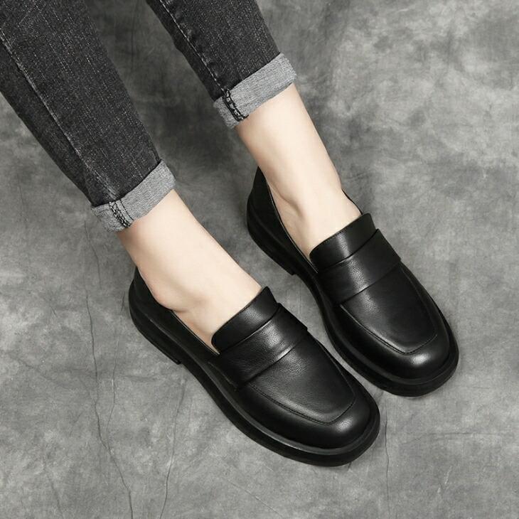 本革 ローファー スリッポン スニーカー マットレザー ローヒール レディースシューズ 靴 シューズ 大人カジュアル レディース レディースファッション カジュ Gw6k Olulu 通販 Yahoo ショッピング