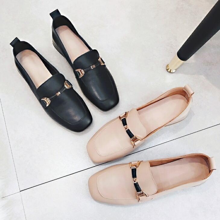 本革 ローファー スリッポン スニーカー ビットローファー スクエアトゥ リアルレザー 通勤 レディースシューズ 靴 シューズ 大人カジュアル レディース レデ Gw6t Olulu 通販 Yahoo ショッピング