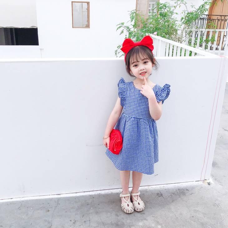ワンピース キッズ ベビー ギンガムチェック 袖フレア フリル キッズベビー ベビー服 子供服 赤ちゃん ベビー 子ども 子供 お出かけ 登園 普段着 保育園 幼稚 Gwi6 Olulu 通販 Yahoo ショッピング