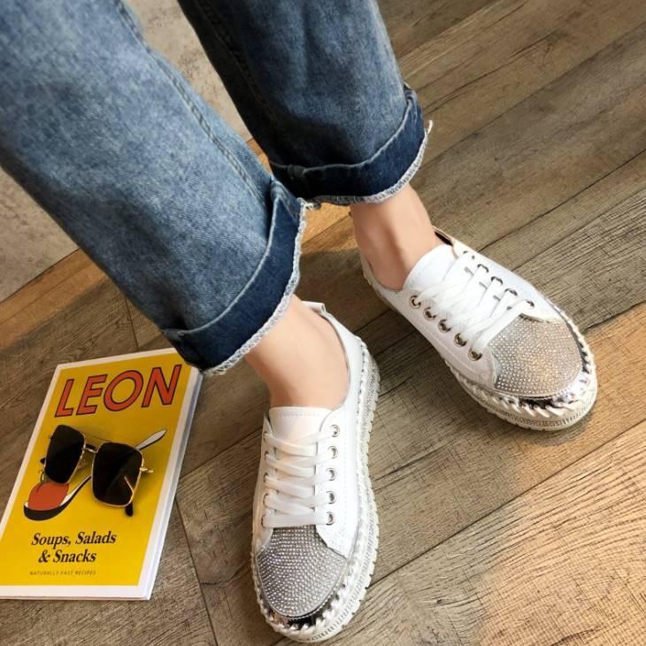 スニーカー レディース メタリック ビジュー レディースシューズ きれいめ オフィスカジュアル 靴 レディース靴 大人カジュアル レディース レディースファッ Gwl9 Olulu 通販 Yahoo ショッピング