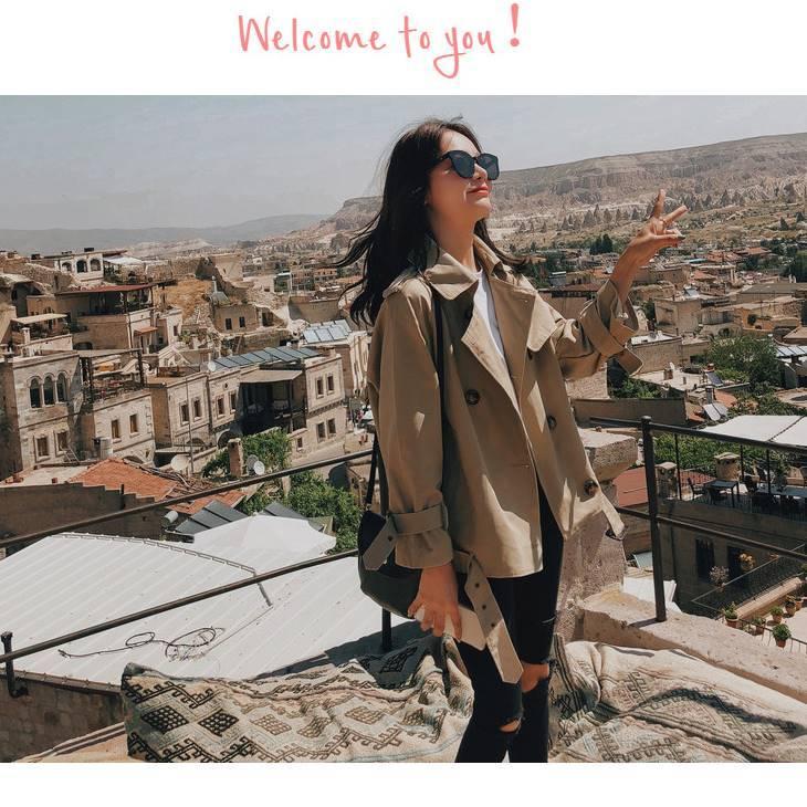 ジャケット ショートトレンチ トレンチ レディース アウター 代 30代 40代 秋 冬 カジュアル 大人カジュアル ママファッション レディースファッション 着回 Gwvq Olulu 通販 Yahoo ショッピング