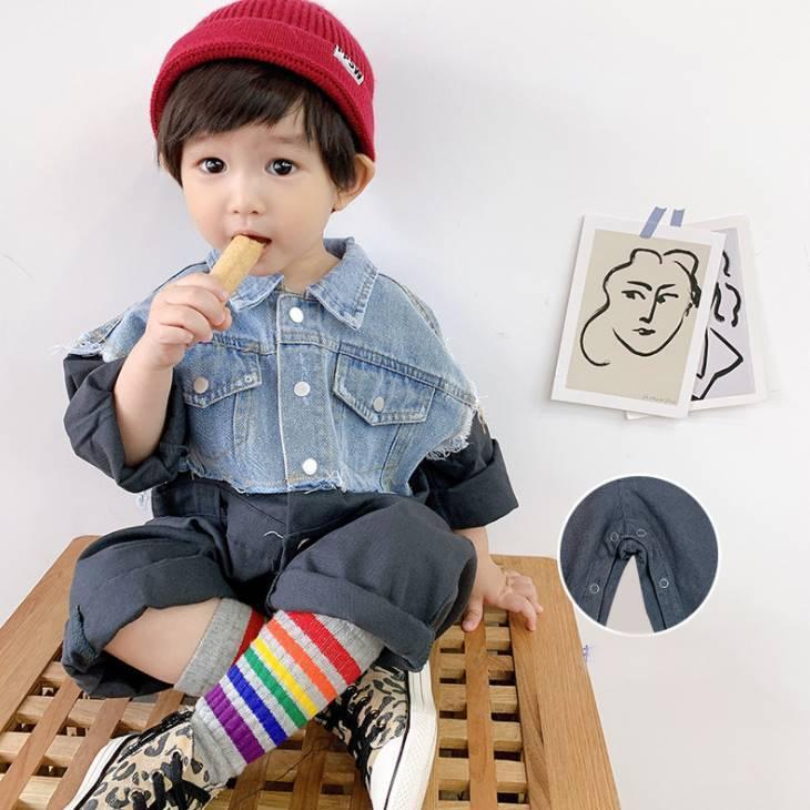子供服 男の子 つなぎ ジャンプスーツ デニム コンビ ロンパース 子ども服 女の子 キッズ服 ベビー服 ベビー キッズファッション 子供 子ども キッズ 赤ちゃん Gzi1 Olulu 通販 Yahoo ショッピング