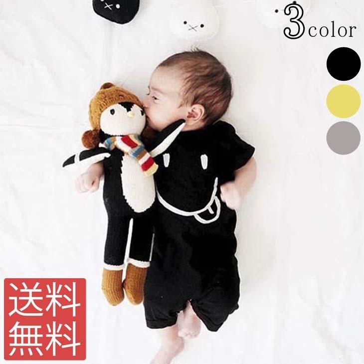 ベビー キッズ ロンパース カバーオール つなぎ ベビー服 子供服 男児 ボーイズ 男の子 女児 ガールズ 女の子 80 70 90 半袖 80cm 70cm 90cm 赤ちゃん M1 Olulu 通販 Yahoo ショッピング