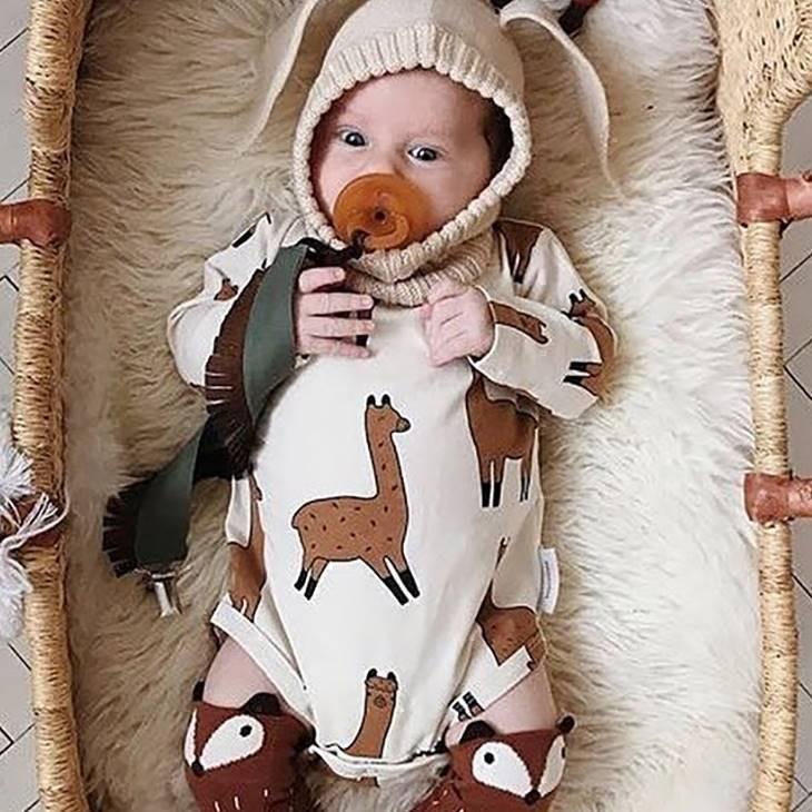 ベビー服 ロンパース ベビー ファッション ベビーファッション プリントロンパース 長袖 乳幼児 キッズ 子供服 男児 女児 かわいい カジュアル N1uv Olulu 通販 Yahoo ショッピング