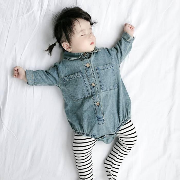 ベビー服 ロンパース ベビー ファッション ベビーファッション デニムロンパース 長袖 乳幼児 キッズ 子供服 男児 女児 かわいい カジュアル N1uw Olulu 通販 Yahoo ショッピング