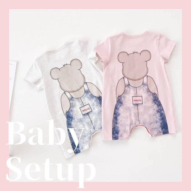 ベビー服 ベビーファッション ロンパース プリント柄 動物柄 半袖 ベビーウェア 春服 夏服 赤ちゃん服 赤ちゃんファッション 乳幼児 おしゃれ かわいい カジュ N2ba Olulu 通販 Yahoo ショッピング