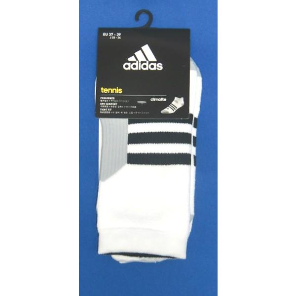 アディダス Adidas テニス ｉｄ リニアソックス テニス ソックス Loy18 Ai3223 ホワイト ブラック グレー スポーツ