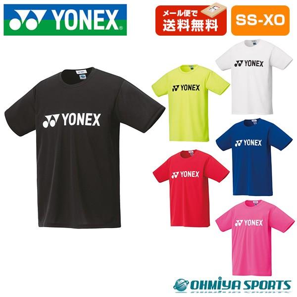 YONEX ヨネックス テニスウェア バドミントンウェア バドミントンウェア ドライTシャツ 半袖 メンズ レディース 16501 ロゴ 練習 トレーニング